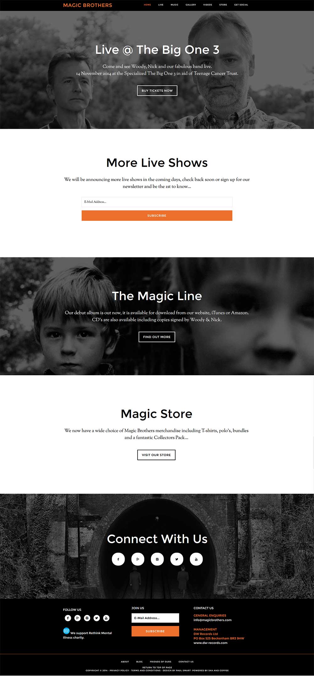 Portfolio Magic Brothers Homepage