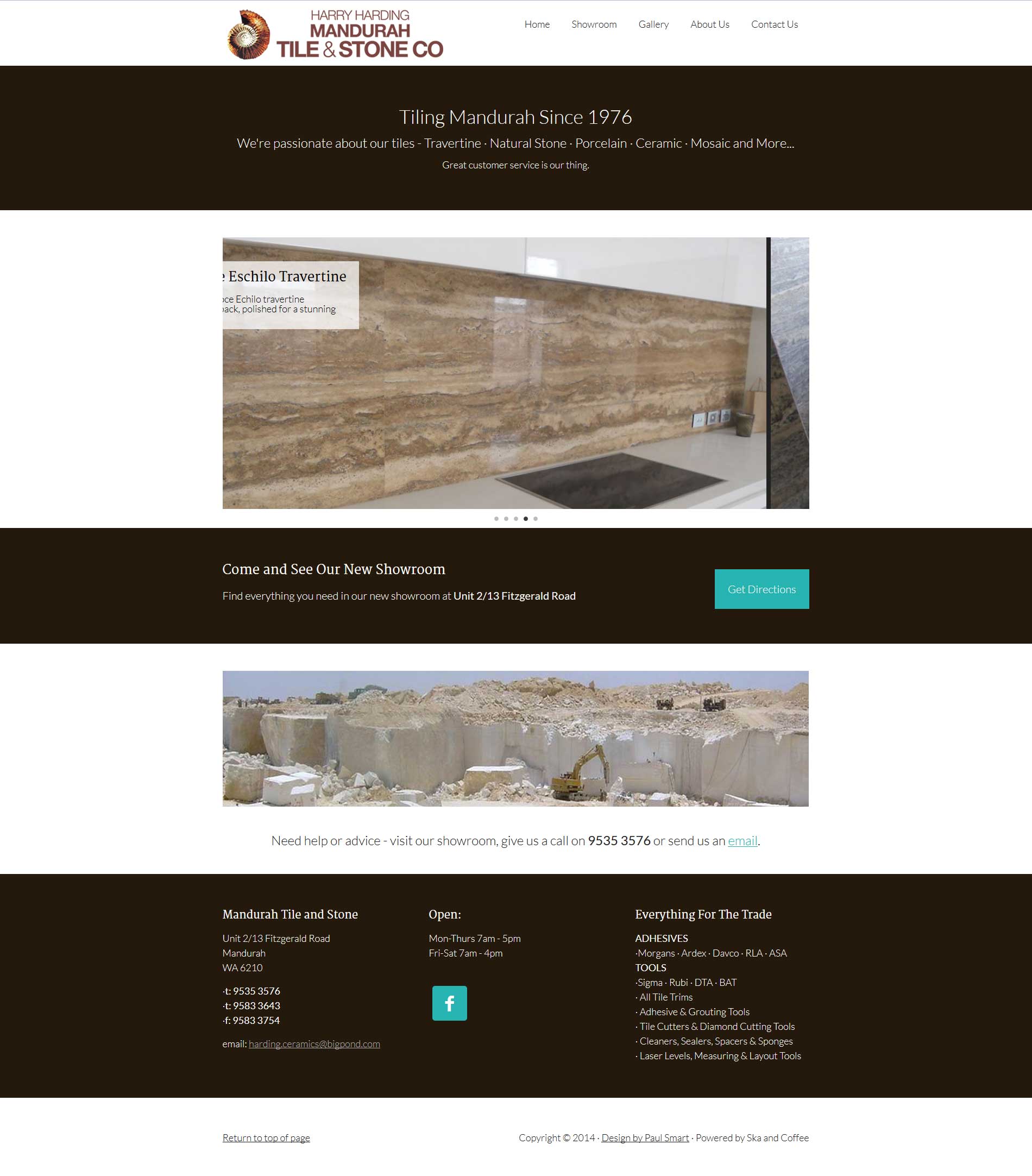 Portfolio Mandurah Tile Stone Homepage